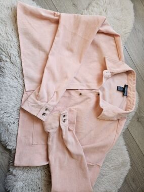 Streetwear Society Pink Corduroy Shacket – Oversized Cozy Layering Shirt – XL